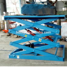 stationary scissor hydraulic raising lift platform